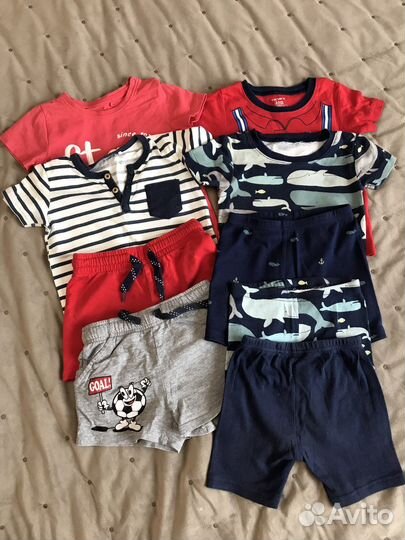 Пакет летних вещей на мальчика 2-3 года