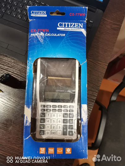 Печатаюший принтер калькулятор citizen CX-77WN