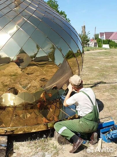 Ученик жестянщика-кровельщика по облицовке куполов