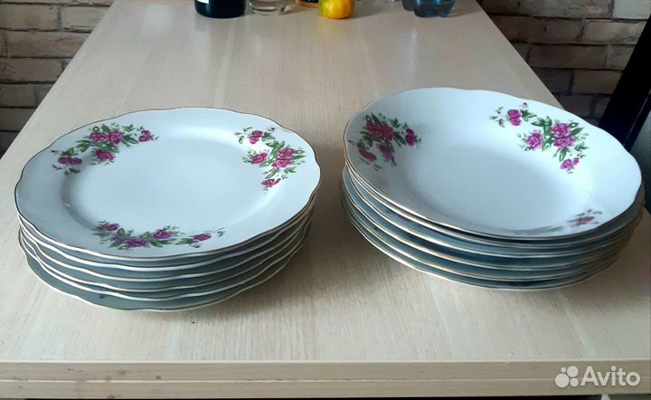 Тарелки фарфор старый Китай