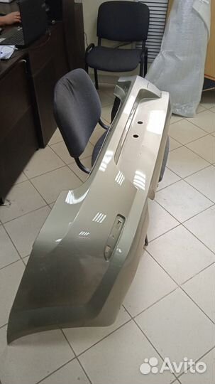 Бампер задний Рено Логан Фаза 2 в цвет