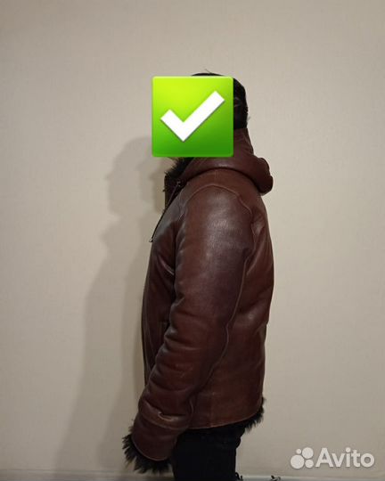 Кожаная куртка зимняя