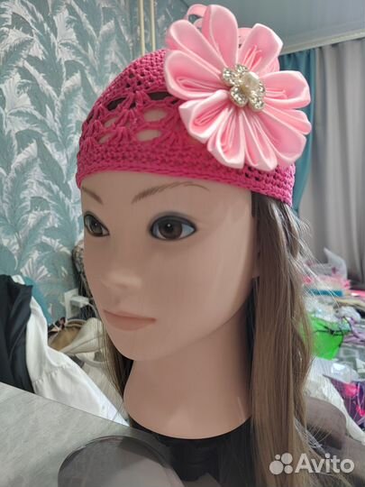 Летние вязаные шапочки