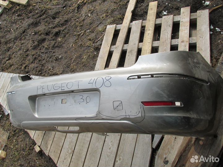 Задний бампер Peugeot 408 с 2012