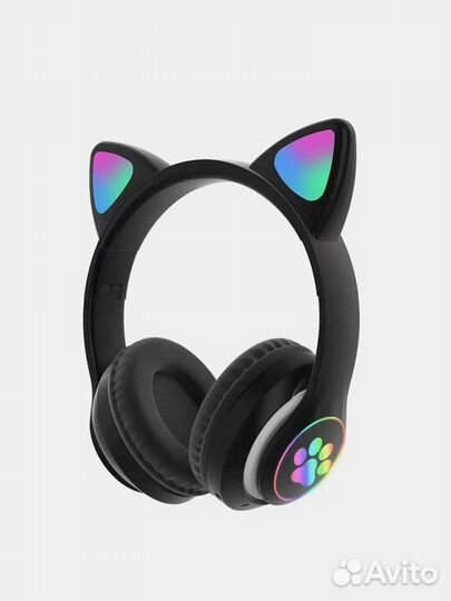 BT наушники с кошачьими светящимися ушками CAT EAR
