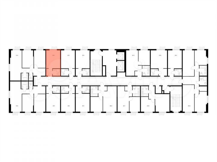Апартаменты-студия, 20,1 м², 2/14 эт.