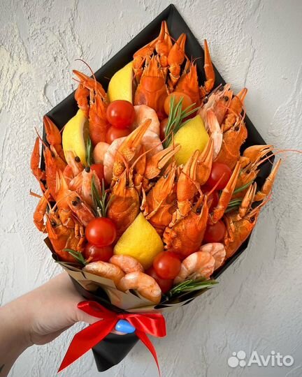 Букет из раков, мужской букет