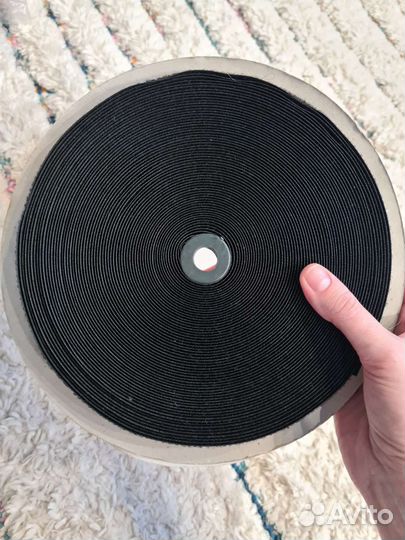 Лента-липучка чёрная 20мм бобина 25м