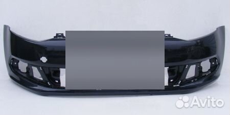 Передний черный бампер Поло №41