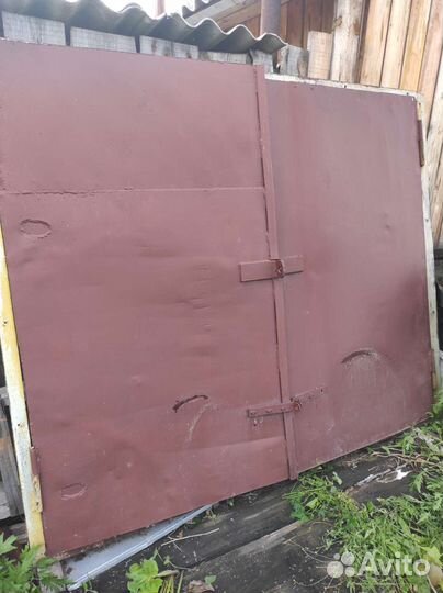 Ворота гаражные металлические бу