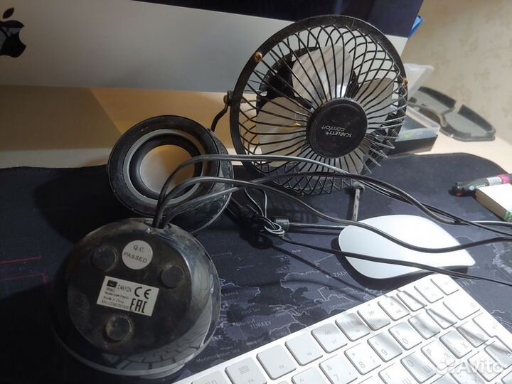 Колонки для компьютера+вентилятор