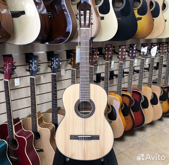 Гитара классическая Cort AC200-4/4 (массив) +чехол