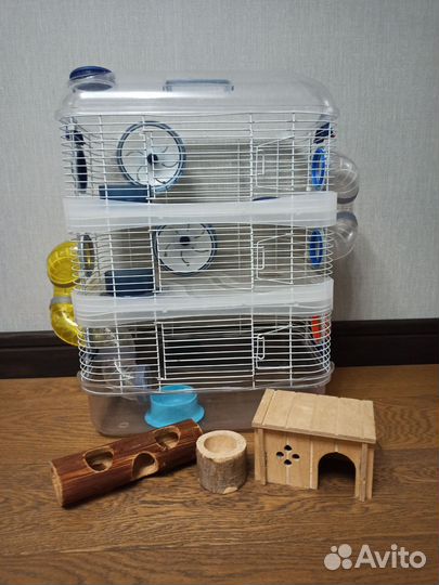 Клетка для хомяка с трубами