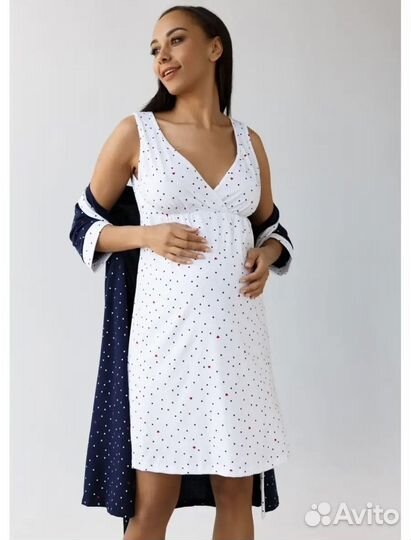 Халат и сорочка для беременных