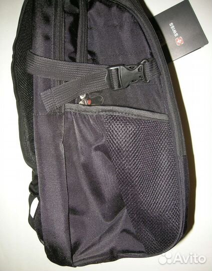 Зелено черный рюкзак Swiss 2 осн отдела