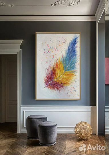 Картина маслом перо