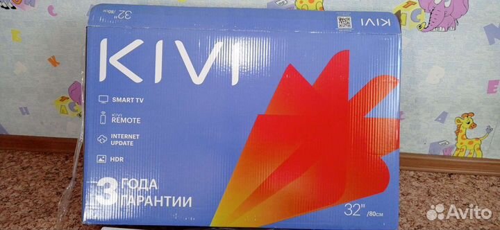Телевизор smart tv 32 дюйма Kivi на запчасти