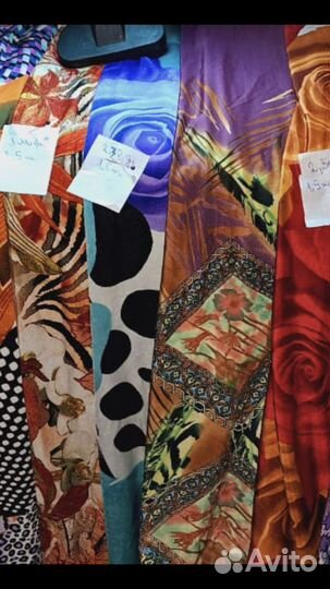 Вискоза «акварель» knitting BOX, отрезы ткани