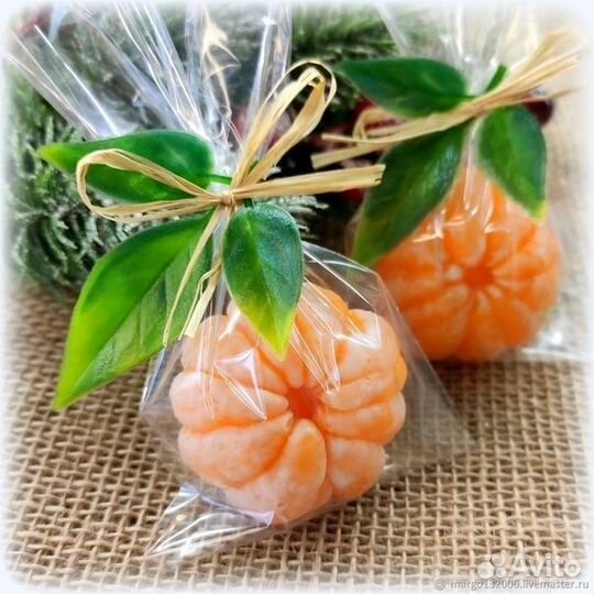 Мыло ручной работы мандарин