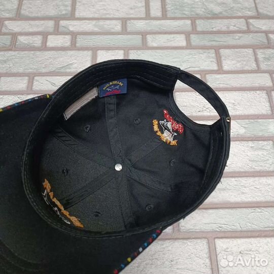 Бейсболка чёрная хлопок Paul shark