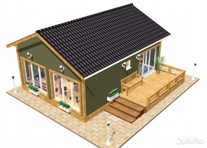 Дом бк 112 (6х8м)