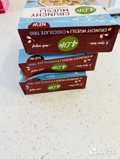 Мюсли 4 Life Chocolate trio, 3 шт по 350 г