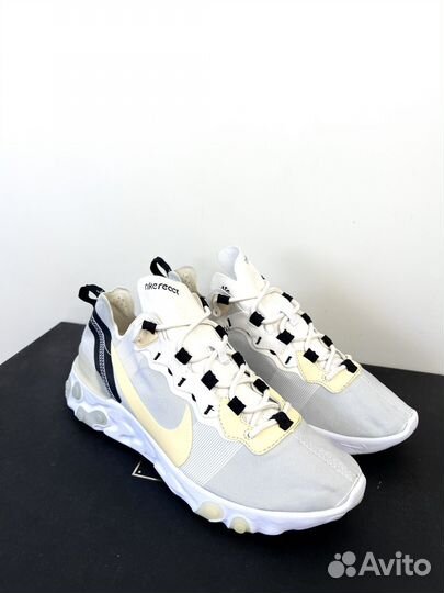 Кроссовки Nike React Element 55 White Pale Vanilla