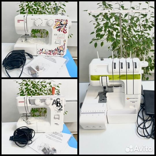 Швейные машинки Janome и Оверлок effektiv