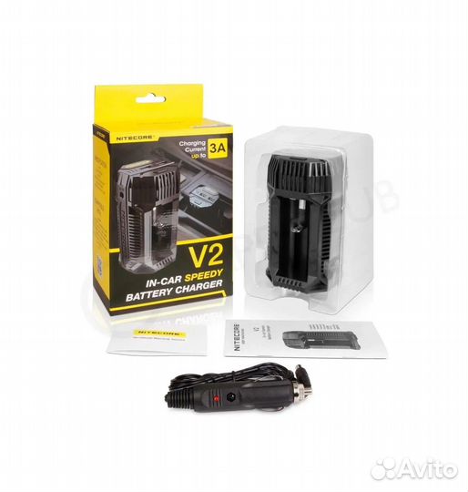 Автомобильное зарядное устройство nitecore V2