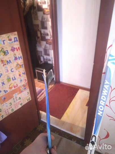 Лыжи беговые детские 140 с ботинками 34