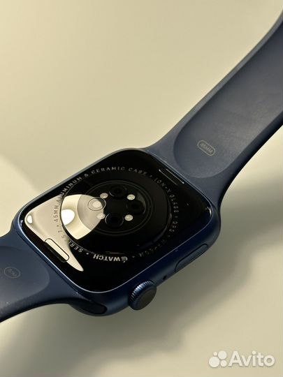 Часы Apple watch 7 45 mm blue