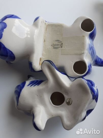 Кот сувенир гжель