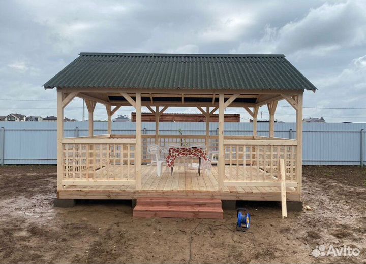 Деревянные беседки