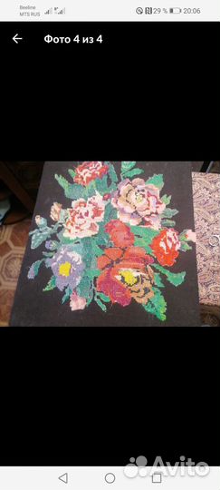 Картина вышитая крестом ручная работа