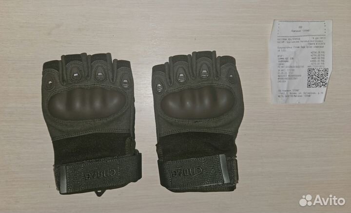 Полуперчатки Сплав Rage оливковые 8 1/2