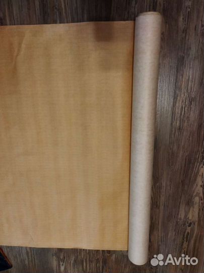 Миллиметровая бумага, в рулоне, оранжевая