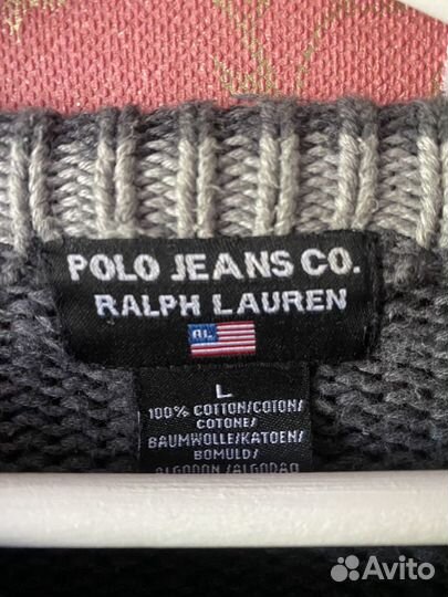 Кофта свитер свитшот polo ralph lauren мужская L