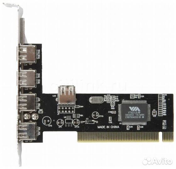 Контроллер USB PCI VIA6212 USB2.0