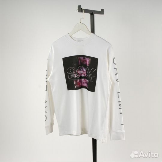 Лонгслив cav empt белый унисекс cavempt