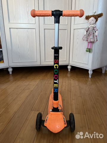 Самокат детский трехколесный бу