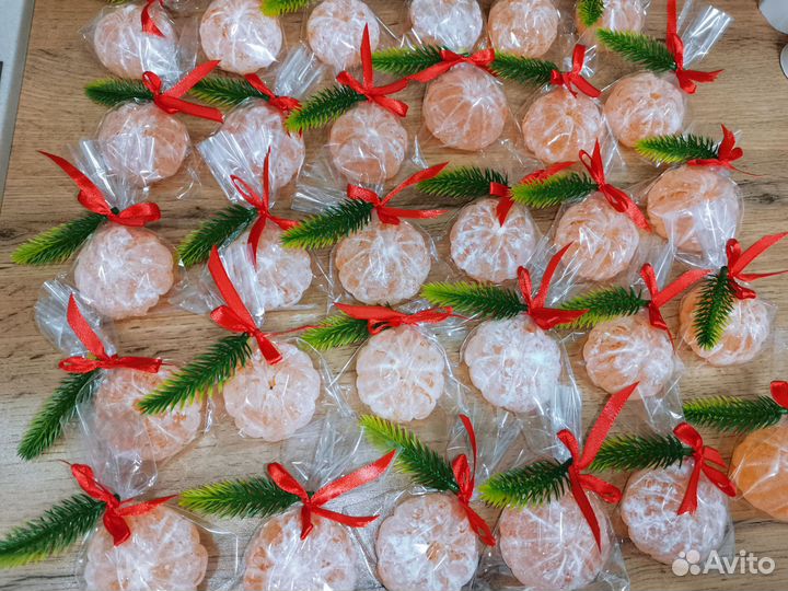 Новогодние мандарины (мыло)