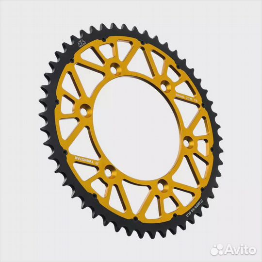 Звезда ведомая алюминиевая/стальная JTX808 49GLD