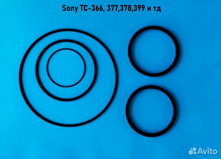 Пассики, идлеры ролики Sony TC-366, 377,378,399