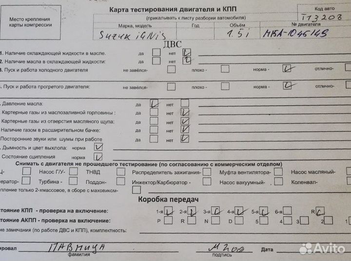 Разбор на запчасти Suzuki Ignis