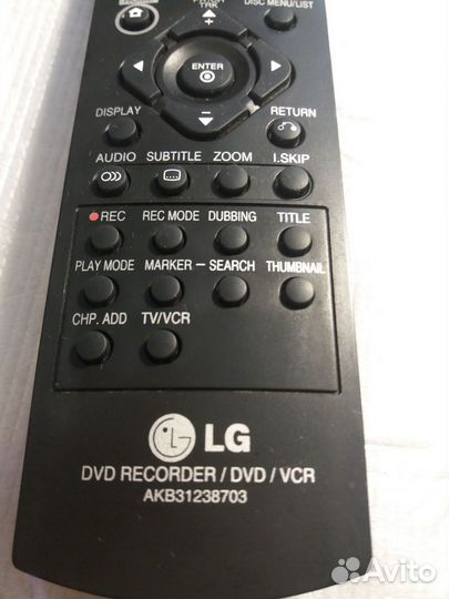 Пульт ду LG dvd recorder/dvd/vcr