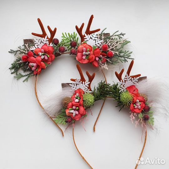 Ободок с ушками «оленя»