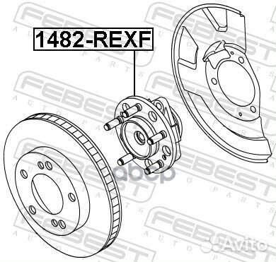 Ступица передняя 1482-rexf Febest