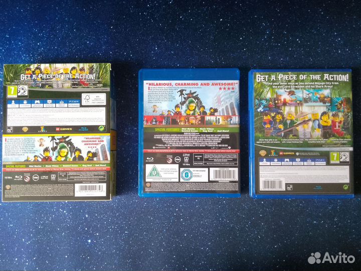 Диск ps4 Lego Ninjago movie videogame/ movie