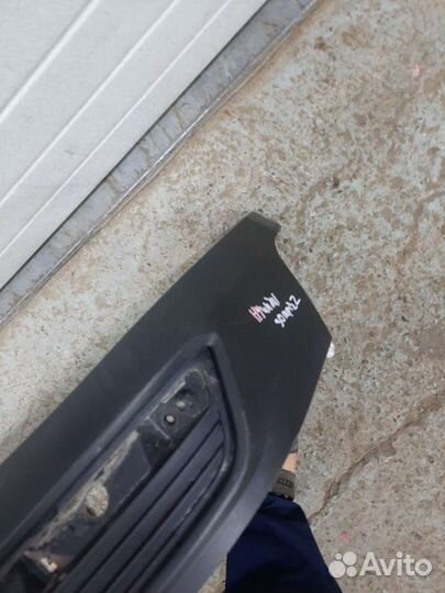 Hyundai solaris 2 юбка заднего бампера