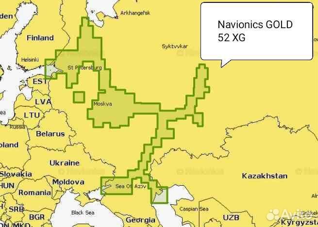 Карты глубин C-Map, Navionics, Garmin